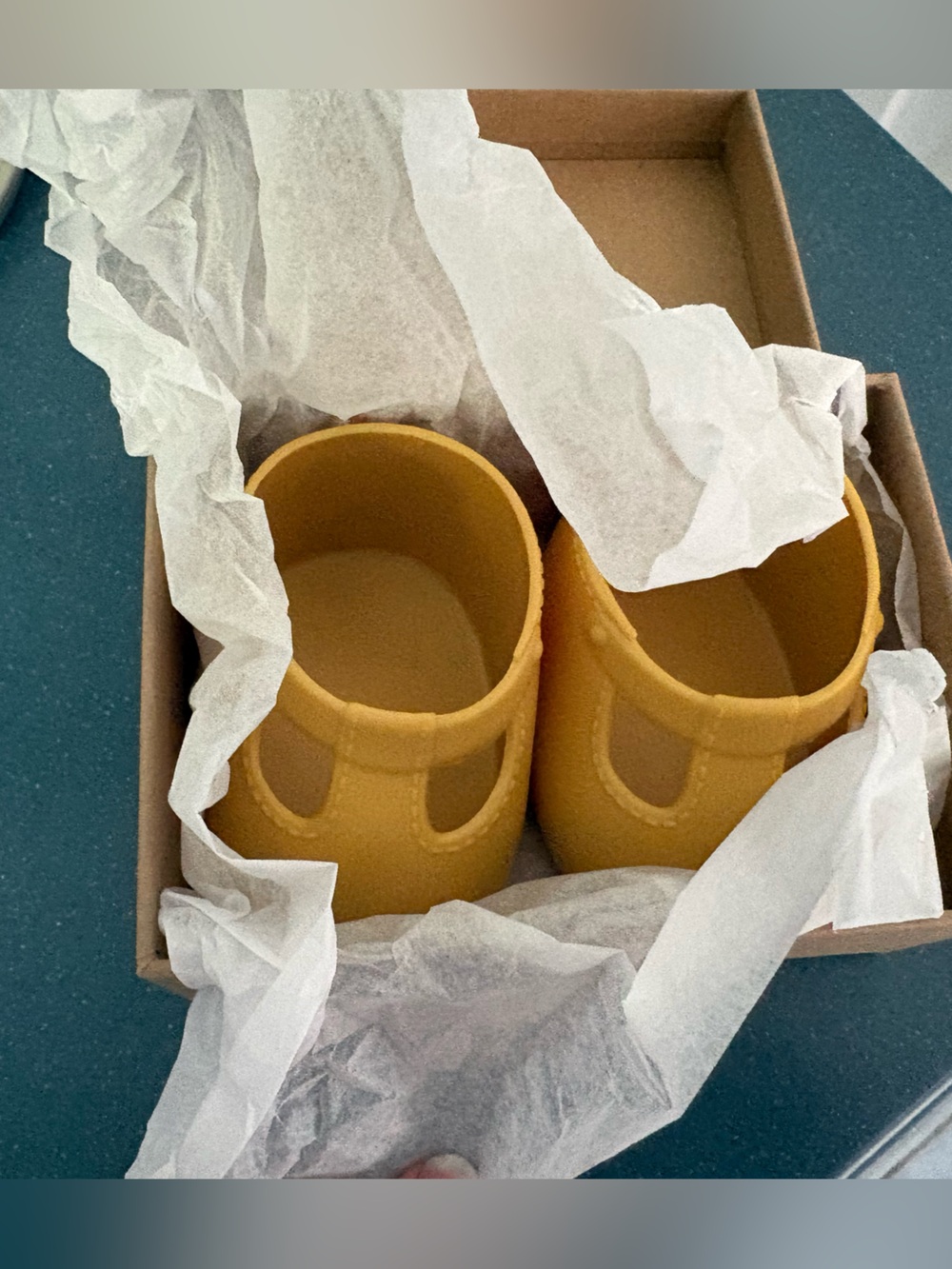 Dinkum Doll shoes- yellow